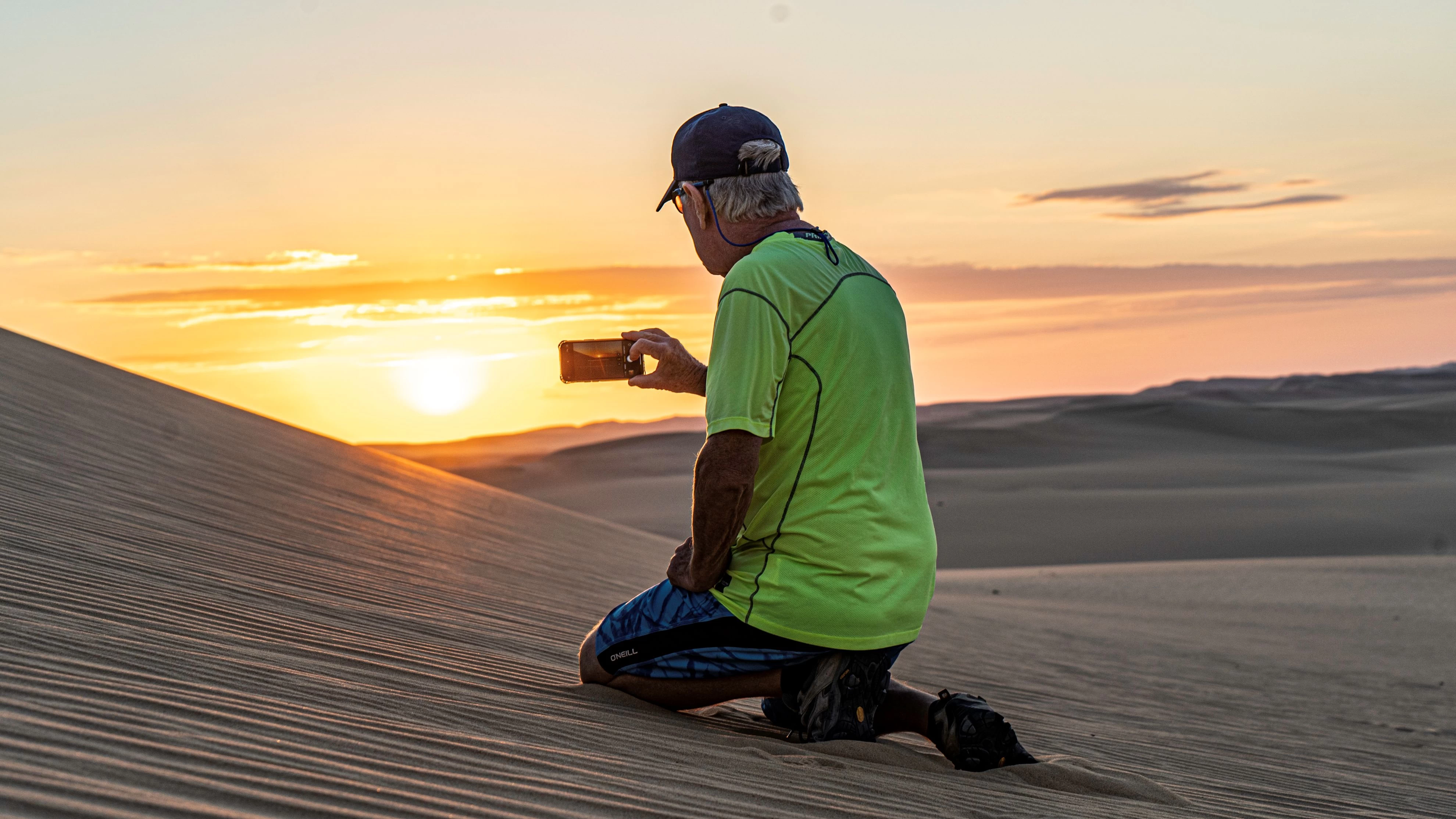 Sunset in the Sahara