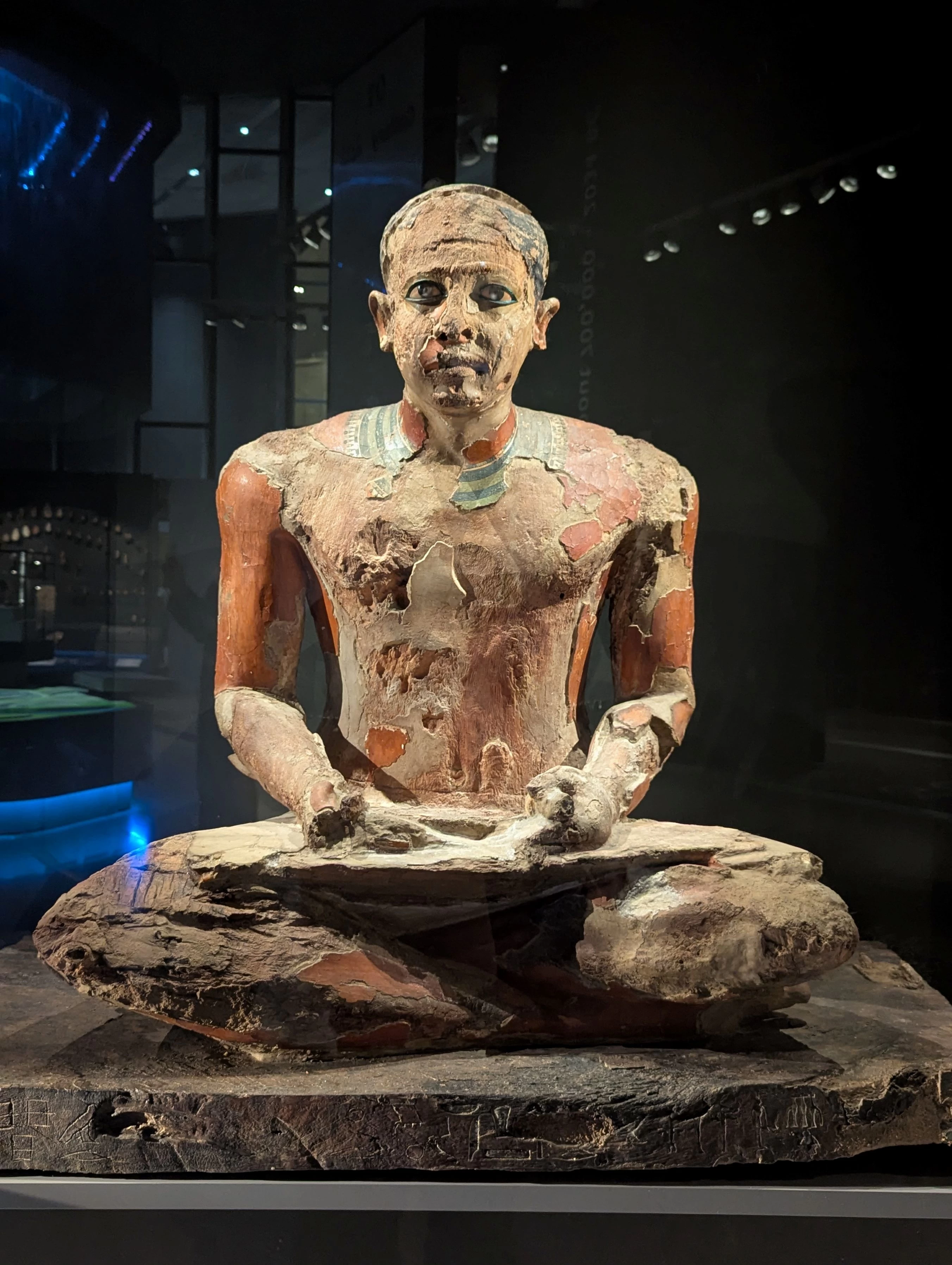 Statue of the Scribe Mitri at the Grand Egyptian Museum