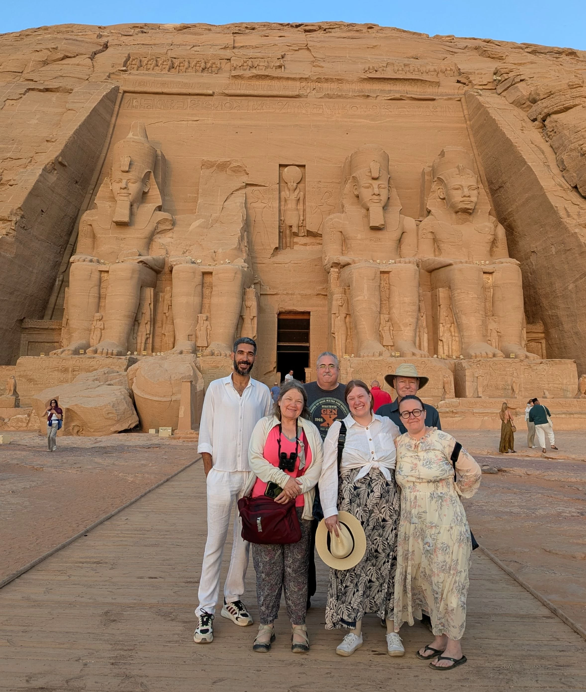 Group of Tourists at Abu Simbel Temples